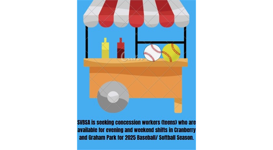 Concession Stand jobs for teen workers available!